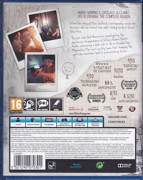 Life is Strange - PS4 (B Grade) (Genbrug)